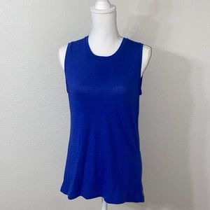 Lucy Womens Blue Athletic Tank